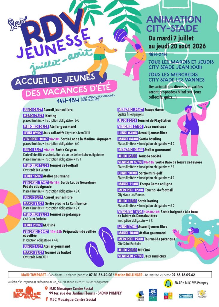 rdv jeunesse ete